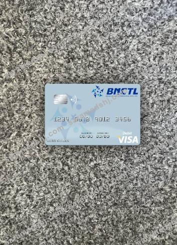 Timor-Leste Banco Nacional de Comércio de Timor-Leste visa debit card photolook front